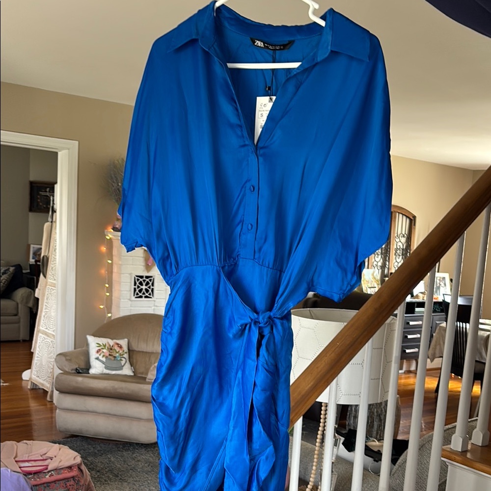Zara Women's Blue Dress